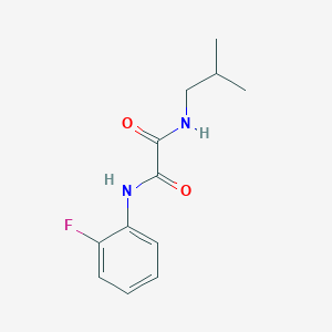 molecular formula C12H15FN2O2 B2763179 N'-(2-fluorophenyl)-N-(2-methylpropyl)oxamide CAS No. 306745-05-1