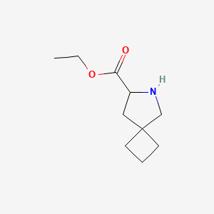 molecular formula C10H17NO2 B2763191 Ethyl 6-azaspiro[3.4]octane-7-carboxylate CAS No. 2287271-03-6