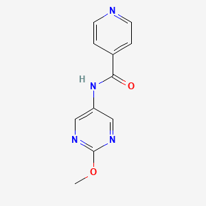 molecular formula C11H10N4O2 B2763195 N-(2-甲氧吡嘧啶-5-基)异烟酰胺 CAS No. 1396815-73-8