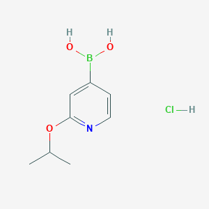 molecular formula C8H13BClNO3 B2763197 2-(异丙氧基)吡啶-4-硼酸盐酸盐 CAS No. 2096333-98-9