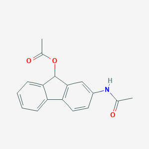 molecular formula C17H15NO3 B027632 2-Acetamido-9-fluorenyl acetate CAS No. 108973-47-3
