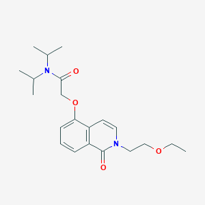 2-[2-(2-ethoxyethyl)-1-oxoisoquinolin-5-yl]oxy-N,N-di(propan-2-yl)acetamide