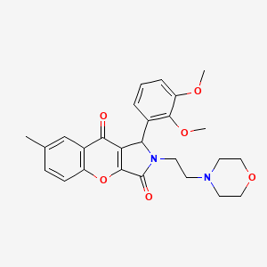 1-(2,3-Dimethoxyphenyl)-7-methyl-2-(2-morpholinoethyl)-1,2-dihydrochromeno[2,3-c]pyrrole-3,9-dione