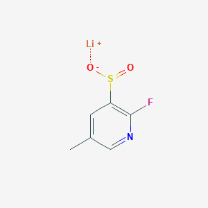 Lithium(1+) ion 2-fluoro-5-methylpyridine-3-sulfinate