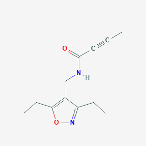 N-[(3,5-Diethyl-1,2-oxazol-4-yl)methyl]but-2-ynamide