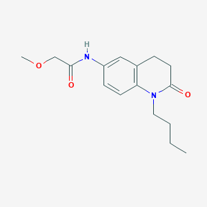 molecular formula C16H22N2O3 B2763263 N-(1-丁基-2-氧代-1,2,3,4-四氢喹啉-6-基)-2-甲氧基乙酰胺 CAS No. 946269-82-5