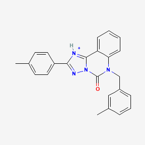 molecular formula C24H20N4O B2763269 2-(4-methylphenyl)-6-[(3-methylphenyl)methyl]-5H,6H-[1,2,4]triazolo[1,5-c]quinazolin-5-one CAS No. 2380183-76-4