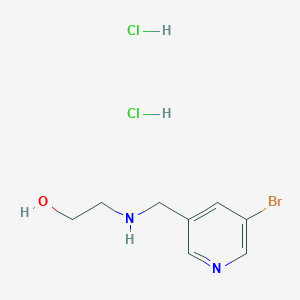 2-(((5-Bromopyridin-3-yl)methyl)amino)ethan-1-ol dihydrochloride