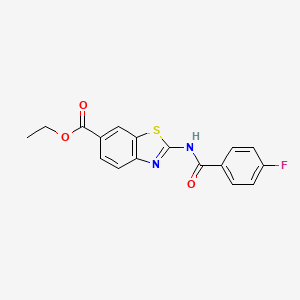 Ethyl 2-(4-fluorobenzamido)benzo[d]thiazole-6-carboxylate