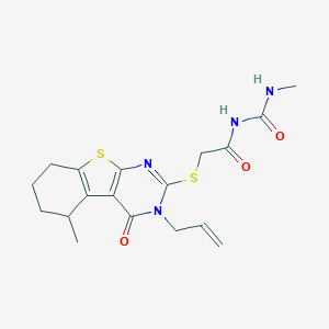 N-{[(3-allyl-5-methyl-4-oxo-3,4,5,6,7,8-hexahydro[1]benzothieno[2,3-d]pyrimidin-2-yl)sulfanyl]acetyl}-N'-methylurea