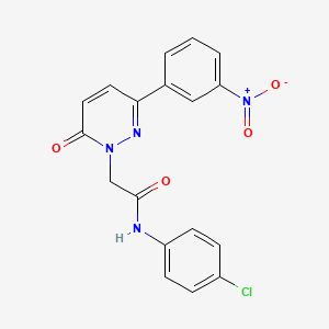 N-(4-chlorophenyl)-2-[3-(3-nitrophenyl)-6-oxopyridazin-1-yl]acetamide