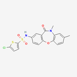 5-chloro-N-(8,10-dimethyl-11-oxo-10,11-dihydrodibenzo[b,f][1,4]oxazepin-2-yl)thiophene-2-sulfonamide