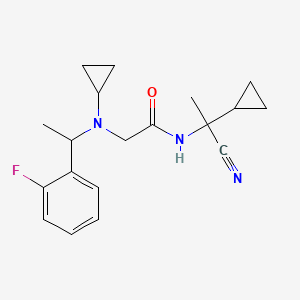 N-(1-cyano-1-cyclopropylethyl)-2-{cyclopropyl[1-(2-fluorophenyl)ethyl]amino}acetamide