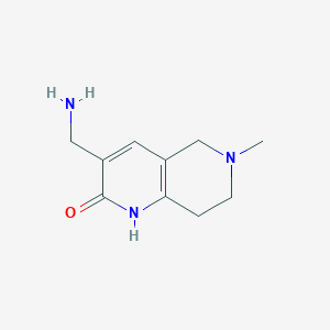 3-(Aminomethyl)-6-methyl-1,2,5,6,7,8-hexahydro-1,6-naphthyridin-2-one
