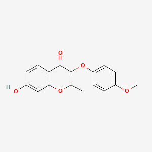 7-hydroxy-3-(4-methoxyphenoxy)-2-methyl-4H-chromen-4-one