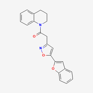 2-(5-(benzofuran-2-yl)isoxazol-3-yl)-1-(3,4-dihydroquinolin-1(2H)-yl)ethanone