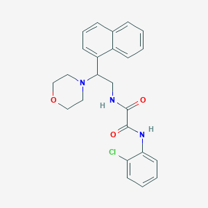 N1-(2-chlorophenyl)-N2-(2-morpholino-2-(naphthalen-1-yl)ethyl)oxalamide