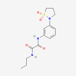 N1-(3-(1,1-dioxidoisothiazolidin-2-yl)phenyl)-N2-propyloxalamide