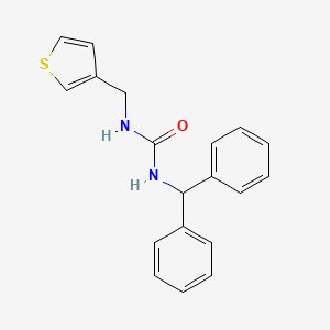 molecular formula C19H18N2OS B2763410 1-Benzhydryl-3-(thiophen-3-ylmethyl)urea CAS No. 1210165-05-1