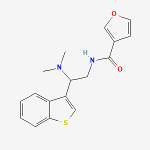 N-(2-(benzo[b]thiophen-3-yl)-2-(dimethylamino)ethyl)furan-3-carboxamide