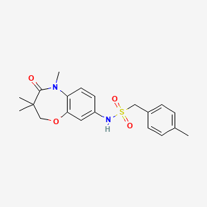 1-p-tolyl-N-(3,3,5-trimethyl-4-oxo-2,3,4,5-tetrahydrobenzo[b][1,4]oxazepin-8-yl)methanesulfonamide