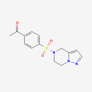 1-(4-((6,7-dihydropyrazolo[1,5-a]pyrazin-5(4H)-yl)sulfonyl)phenyl)ethanone