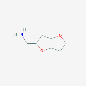 molecular formula C7H13NO2 B2763469 2,3,3a,5,6,6a-Hexahydrofuro[3,2-b]furan-5-ylmethanamine CAS No. 2309444-14-0