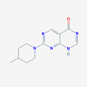 molecular formula C12H15N5O B276349 2-(4-methylpiperidin-1-yl)-8H-pyrimido[4,5-d]pyrimidin-5-one 