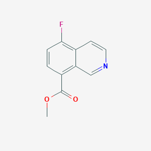 molecular formula C11H8FNO2 B2763491 Methyl 5-fluoroisoquinoline-8-carboxylate CAS No. 1532191-07-3