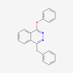 molecular formula C21H16N2O B2763495 1-Benzyl-4-phenoxyphthalazine CAS No. 155937-32-9