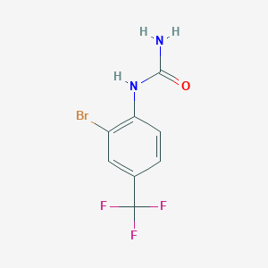 molecular formula C8H6BrF3N2O B2763525 2-Bromo-4-(trifluoromethyl)phenylurea CAS No. 1424304-11-9