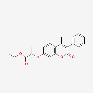 ethyl 2-[(4-methyl-2-oxo-3-phenyl-2H-chromen-7-yl)oxy]propanoate