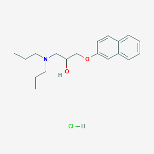 molecular formula C19H28ClNO2 B2763527 1-(二丙基氨基)-3-(萘-2-氧基)丙醇盐酸盐 CAS No. 464877-37-0