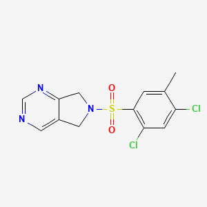 6-((2,4-dichloro-5-methylphenyl)sulfonyl)-6,7-dihydro-5H-pyrrolo[3,4-d]pyrimidine