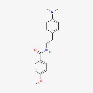 molecular formula C18H22N2O2 B2763558 N-(4-(dimethylamino)phenethyl)-4-methoxybenzamide CAS No. 953243-16-8