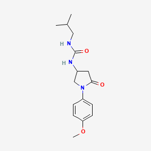 1-Isobutyl-3-(1-(4-methoxyphenyl)-5-oxopyrrolidin-3-yl)urea