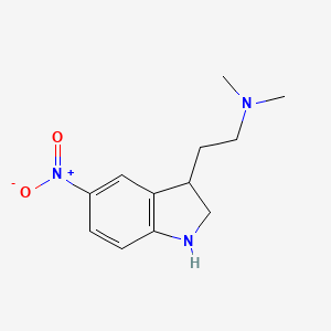 1H-Indole-3-ethanamine, 2,3-dihydro-N,N-dimethyl-5-nitro-