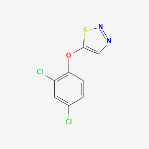 molecular formula C8H4Cl2N2OS B2763607 2,4-Dichlorophenyl 1,2,3-thiadiazol-5-yl ether CAS No. 338421-13-9