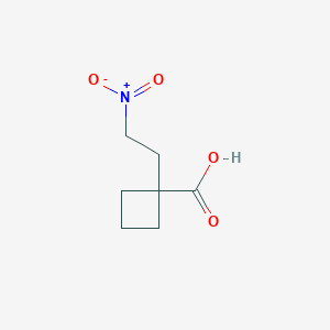 1-(2-Nitroethyl)cyclobutane-1-carboxylic acid