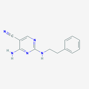 4-Amino-2-[(2-phenylethyl)amino]-5-pyrimidinecarbonitrile