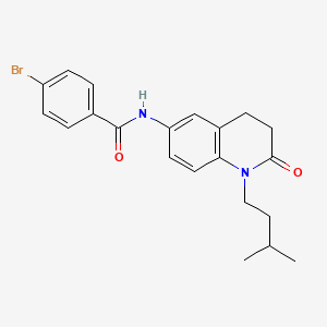 4-bromo-N-(1-isopentyl-2-oxo-1,2,3,4-tetrahydroquinolin-6-yl)benzamide