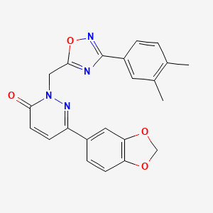 6-(1,3-benzodioxol-5-yl)-2-{[3-(3,4-dimethylphenyl)-1,2,4-oxadiazol-5-yl]methyl}pyridazin-3(2H)-one