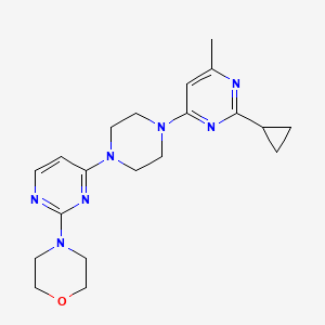 4-[4-[4-(2-Cyclopropyl-6-methylpyrimidin-4-yl)piperazin-1-yl]pyrimidin-2-yl]morpholine