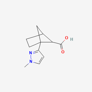 1-(1-Methyl-1H-pyrazol-3-yl)bicyclo[2.1.1]hexane-5-carboxylic acid