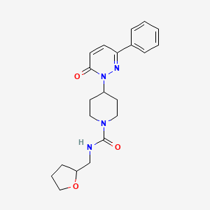 N-(Oxolan-2-ylmethyl)-4-(6-oxo-3-phenylpyridazin-1-yl)piperidine-1-carboxamide