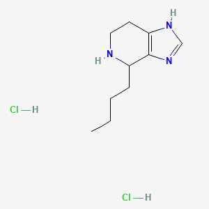 molecular formula C10H19Cl2N3 B2763663 4-Butyl-4,5,6,7-tetrahydro-3H-imidazo[4,5-c]pyridine dihydrochloride CAS No. 2279122-76-6