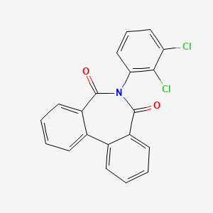 molecular formula C20H11Cl2NO2 B2763693 6-(2,3-dichlorophenyl)-5H-dibenzo[c,e]azepine-5,7(6H)-dione CAS No. 524032-24-4