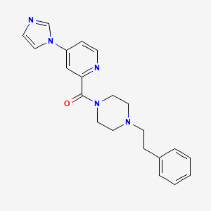 (4-(1H-imidazol-1-yl)pyridin-2-yl)(4-phenethylpiperazin-1-yl)methanone