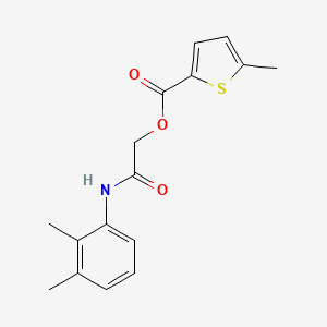 molecular formula C16H17NO3S B2763701 [2-(2,3-二甲基苯胺基)-2-氧代乙基] 5-甲基噻吩-2-羧酸酯 CAS No. 387854-54-8