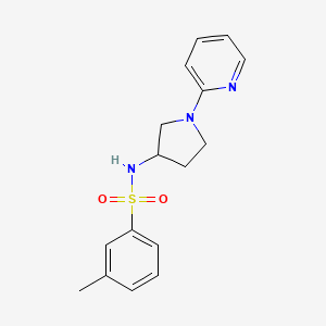 3-methyl-N-(1-(pyridin-2-yl)pyrrolidin-3-yl)benzenesulfonamide